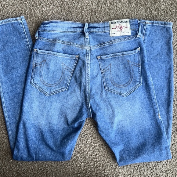 True Religion High Rise Blue Skinny Jeans - Picture 6 of 10